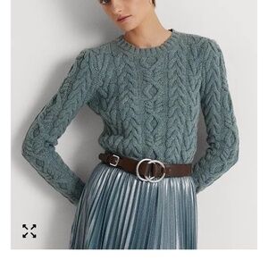 Ralph Lauren Women's Crew neck Sweater Wool Cashmere blend size 2X NWT $359